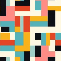 Tapet geometric colorat