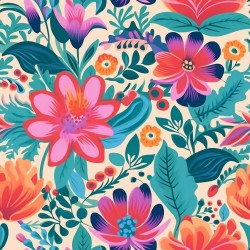 Tapet flori colorate